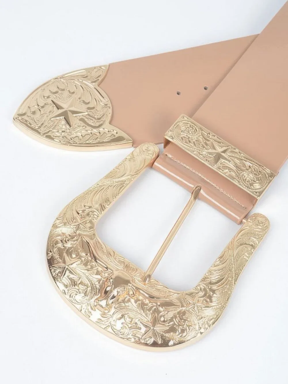 Oversized Multi Metal Waist Enamel Belt